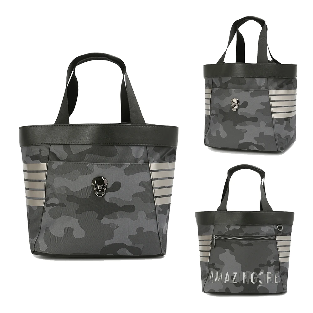 sac-fourre-tout-de-golf-pour-femmes-design-tete-de-mort-en-metal-tissu-respirant-et-resistant-a-l'usure-sac-a-main-de-grande-capacite-sac-pour-equipement-de-golf