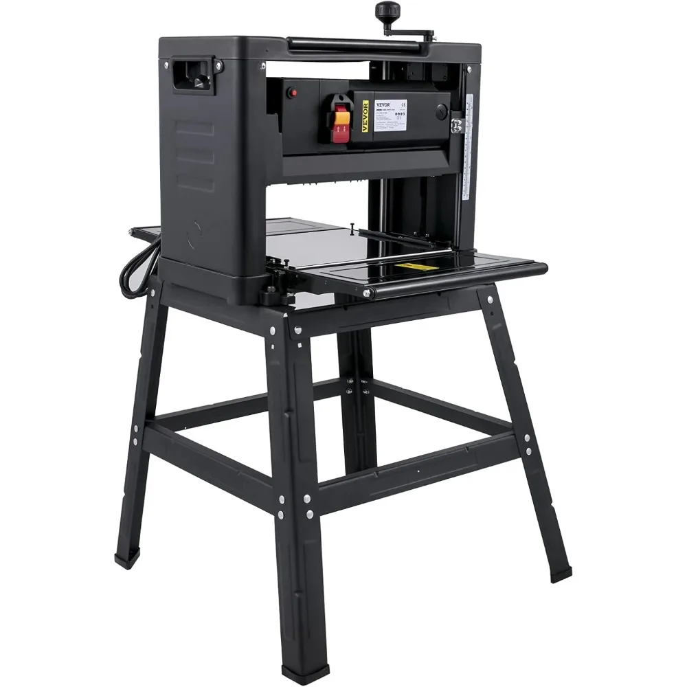 

13-дюймовый складной настольный строгальный станок по дереву мощностью 2000 Вт, 8000 об/мин, 15 А, скоростью 6 м/мин, подставкой для железа и сбора пыли