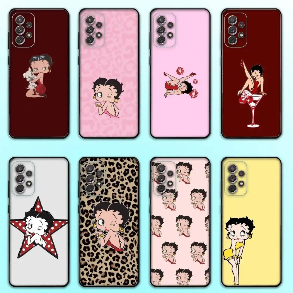

Girl G-Betty-es BoOpS Phone Case For Samsung S25,S24,S21,S22,S23,S30,Ultra,S20,Plus,Fe,Lite,Note,10,9,5G Black Cover