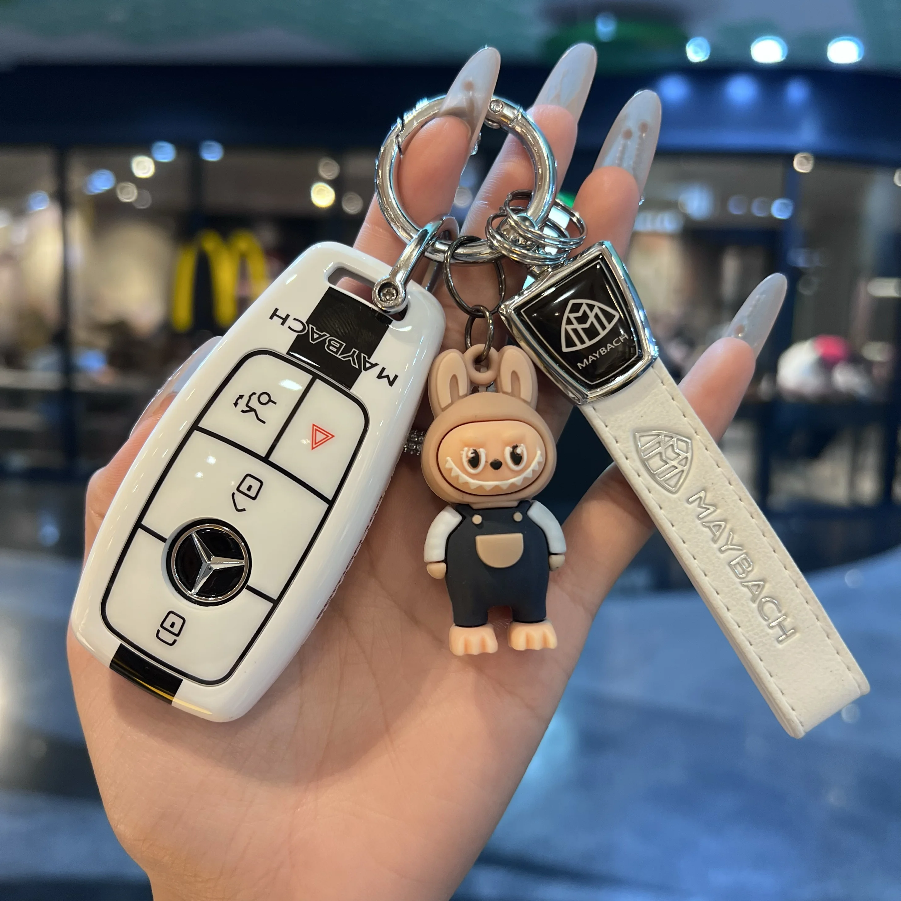 

Shell For Mercedes Benz A C E S G Class GLC CLE CLA GLB GLS W177 W205 W213 W222 X167 AMG Car Remote Key Case Cover