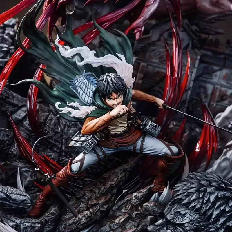 Boîte aveugle mystère attaque sur Titan, figurine de dessin animé, boîte Surprise porte-bonheur aléatoire pour une personne, neuf Titan Reiner Eren Levi Erwin Mikasa