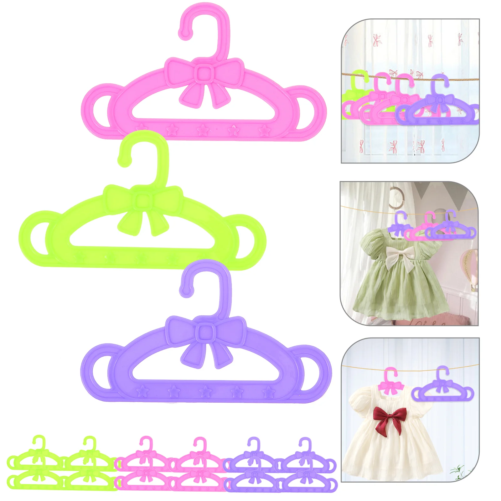 

15 Pcs Hanger Clothes Display Skirt Coat Neat Storage Girls Accessories Dress Plastic Holders for Hangers