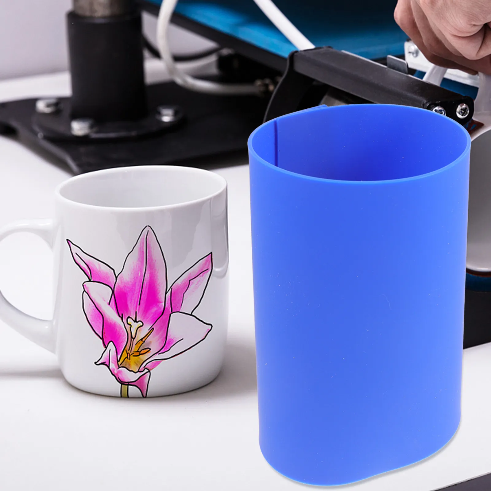 3Pcs Silicone Sublimation Tumbler Sleeves Mug Heat Press Mat Uv Acid Oil Resistant Flexible Elastic Sublimation Wrap Set