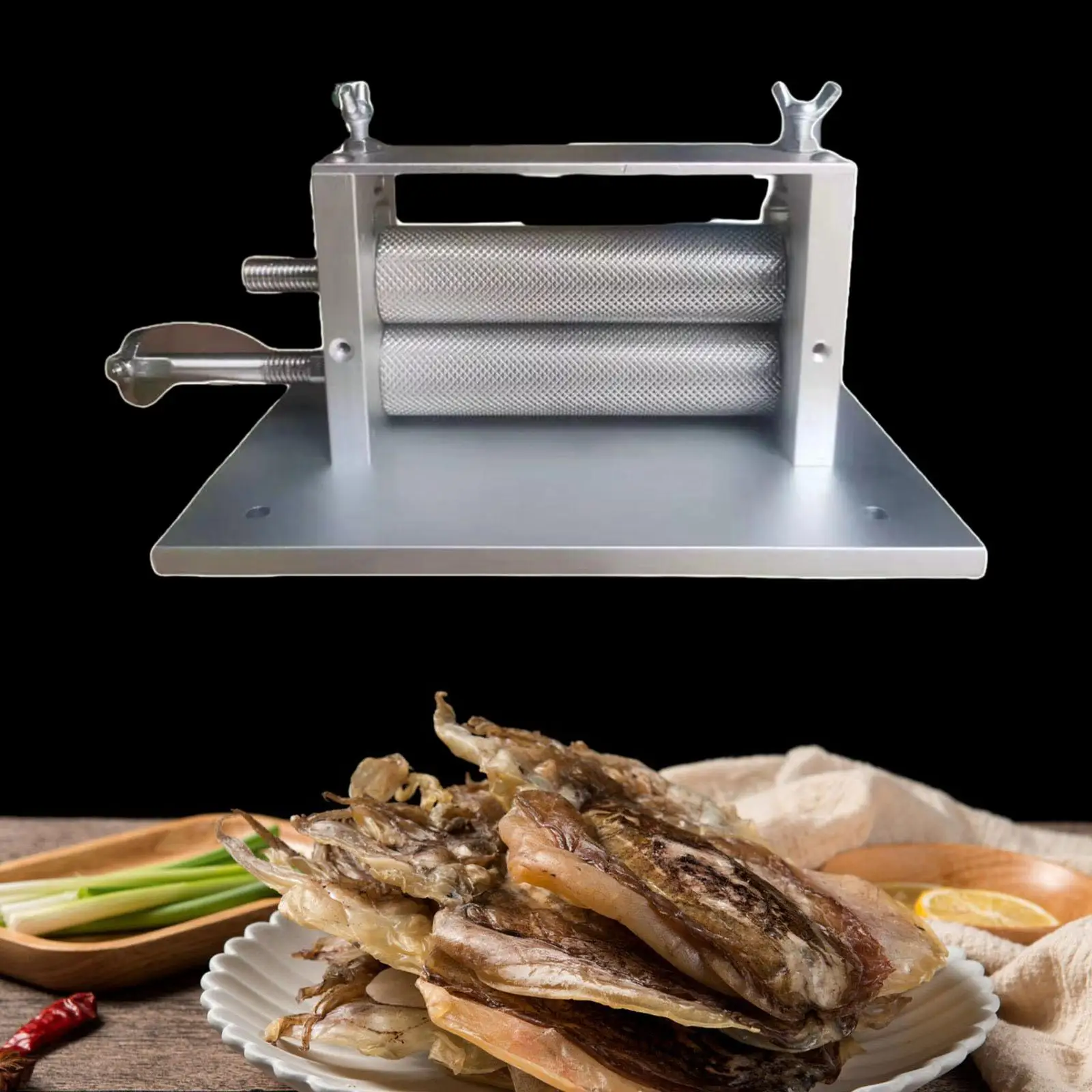 Máquina de Embossar Lulas Secas, Ferramenta Multifuncional Robusta para Cozinha Doméstica, para Massa de Biscoitos de Frutos do Mar Secos, Massa de Lula Seca