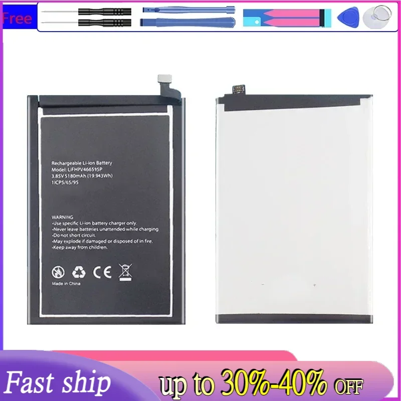 5180mAh Replacement Battery LIFHPV466595P for Blackview OSCAL C80 Portable Batteries for Cell Phones Warranty + Track Code