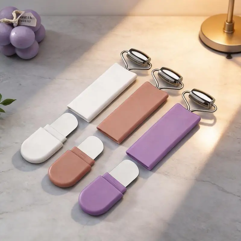 Double Chin Reducer Massager Roller Facial Lifting Shape Scraping Blackhead Shovel Double Sided Beauty Tools
