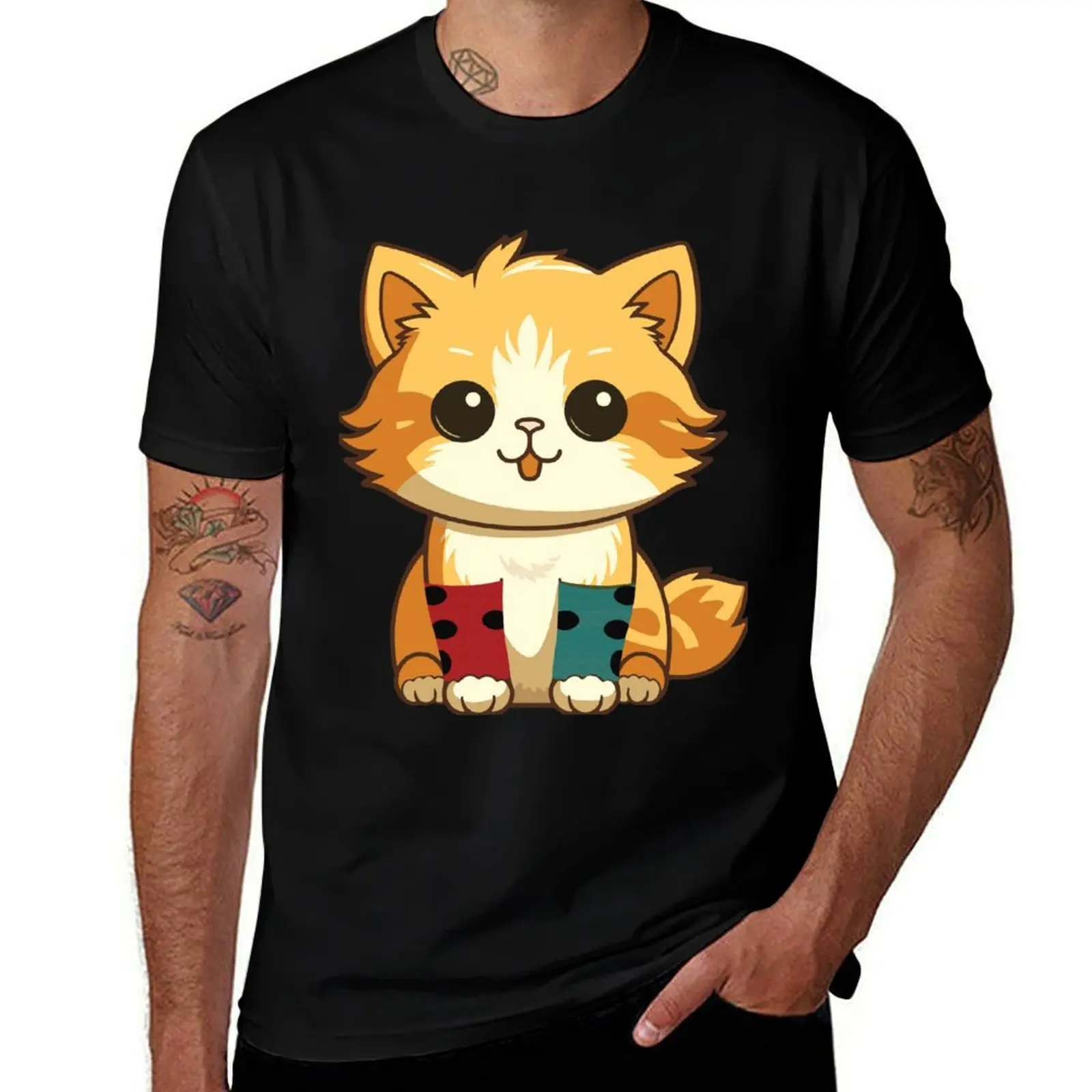Tater Tot cat T-Shirt Fashion Simple Casual Tee Shirt T-Shirt