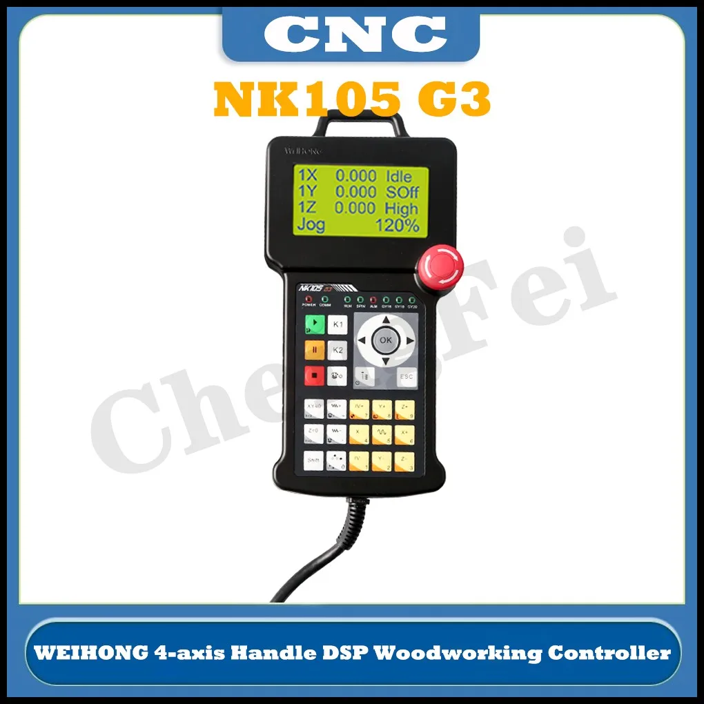 Mới Weihong NK105 G3 Tay Cầm DSP Gỗ Bộ Điều Khiển 3 Trục 4 Trục Điều Khiển Chuyển Động Hệ Thống CNC Router Tự Động Dụng Cụ đổi