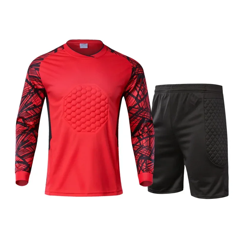 Goalkeeper Suit Football Training  Long-Sleeve Suit Children Goalkeeper Goalkeeper Suit Protective Gear Set