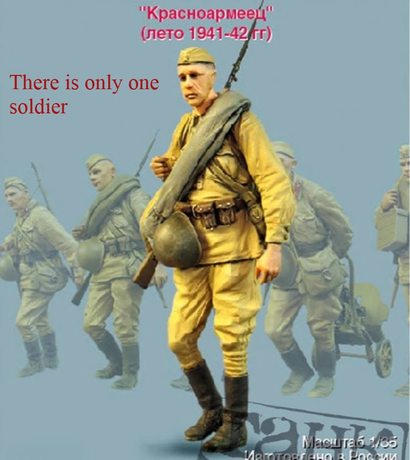 1/35 Scale Die Cast Resin Figure Assembled Model Kit Russian Winter Infantry 1 Man Unassembled and Unpainted Diorama GK Toys