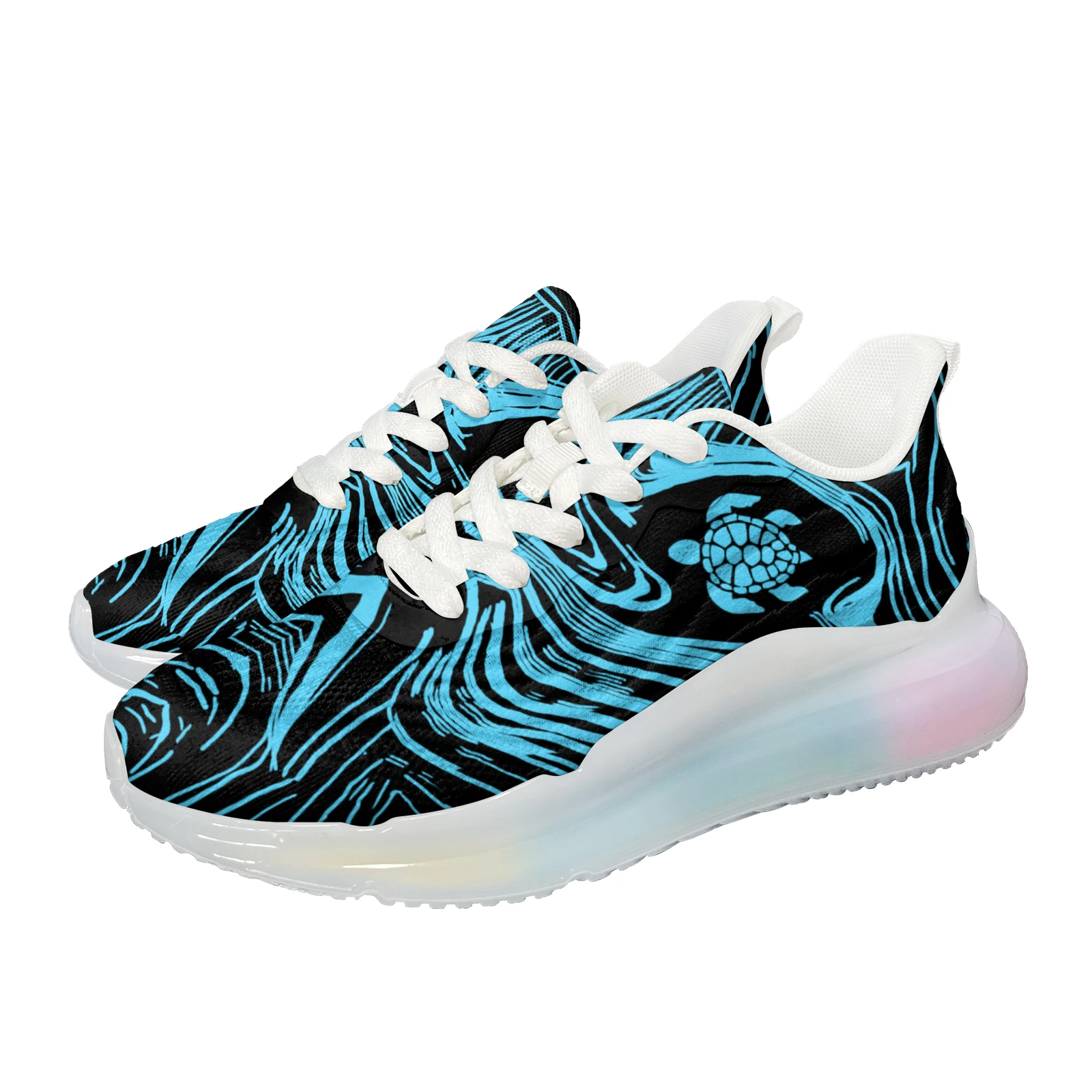 

INSTANTARTS Polynesia Geometric Pattern Turtle Women's Air Cushion Shoes High School Girls Sneakers Trendy Versatile Zapatos