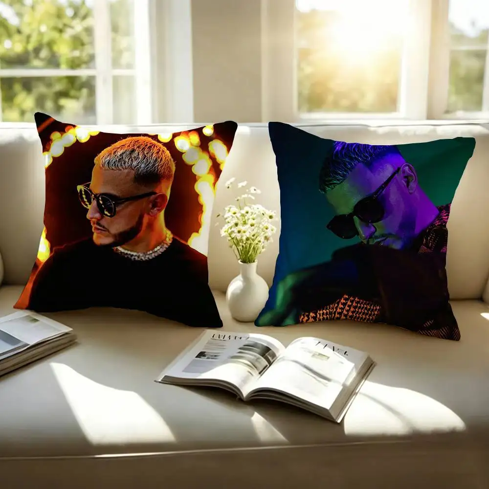 Hot DJ Snake Pillow Case Square Double-Sided Sofa Cushion Cover Bedroom Bedside Pillow