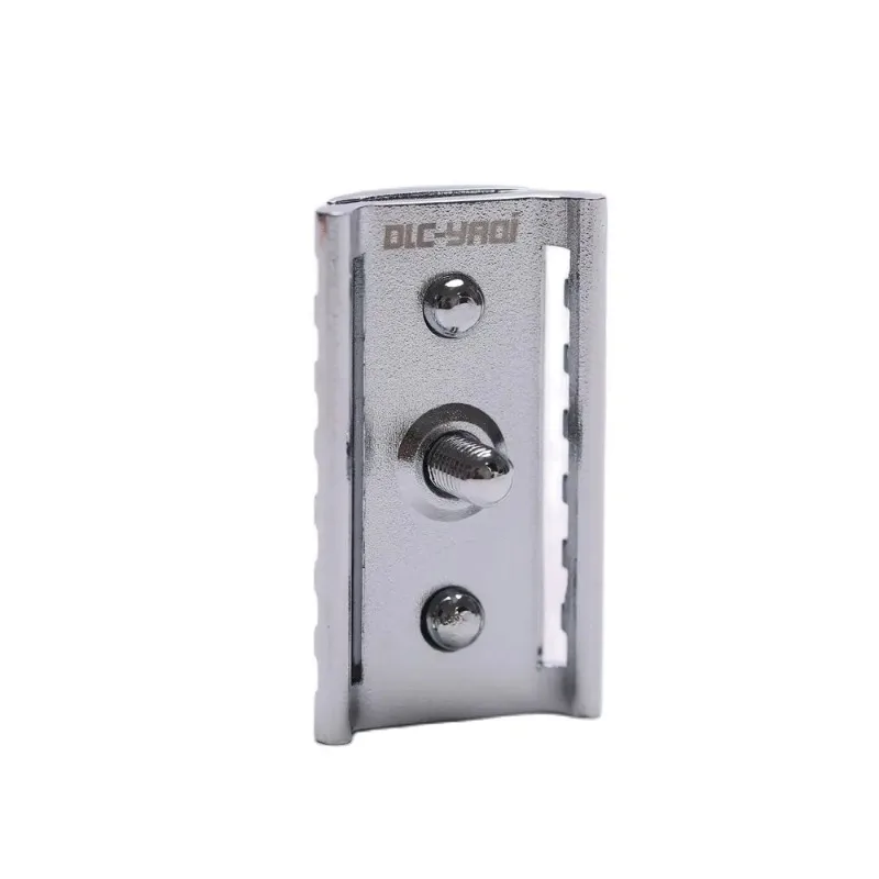 YAQI Kepala Pisau Cukur Keselamatan Pria KNIGHT-HELMET Dewasa untuk Alat Cukur Portabel Kepala Pisau Cukur Pria Minimalis Warna Krom Kualitas Tinggi