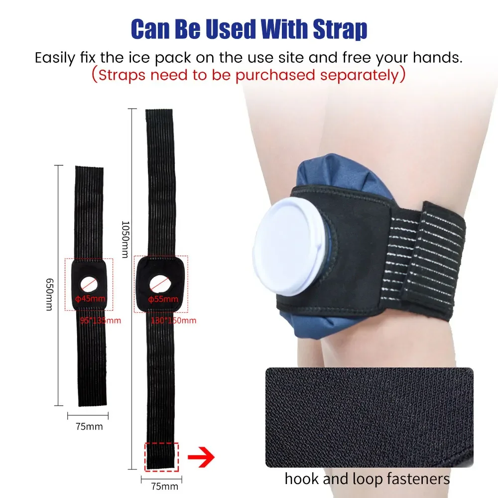 Cloth Ice Pack Household Folding Ice Pack Thickening Leakproof Hot Water Bag Ice Pack Physiotherapy Bag for Injury Pain Relief