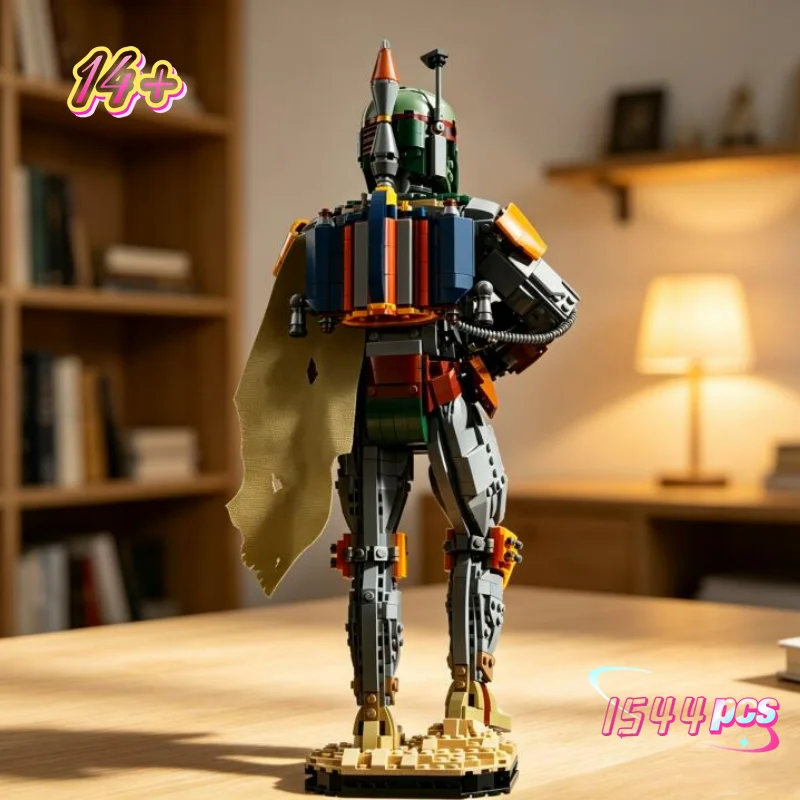 2026 New 1544PCS Classic Movie Boba Building Blocks Fett Character Blocks Bricks Construction Toys for Friends Birthday Gifts