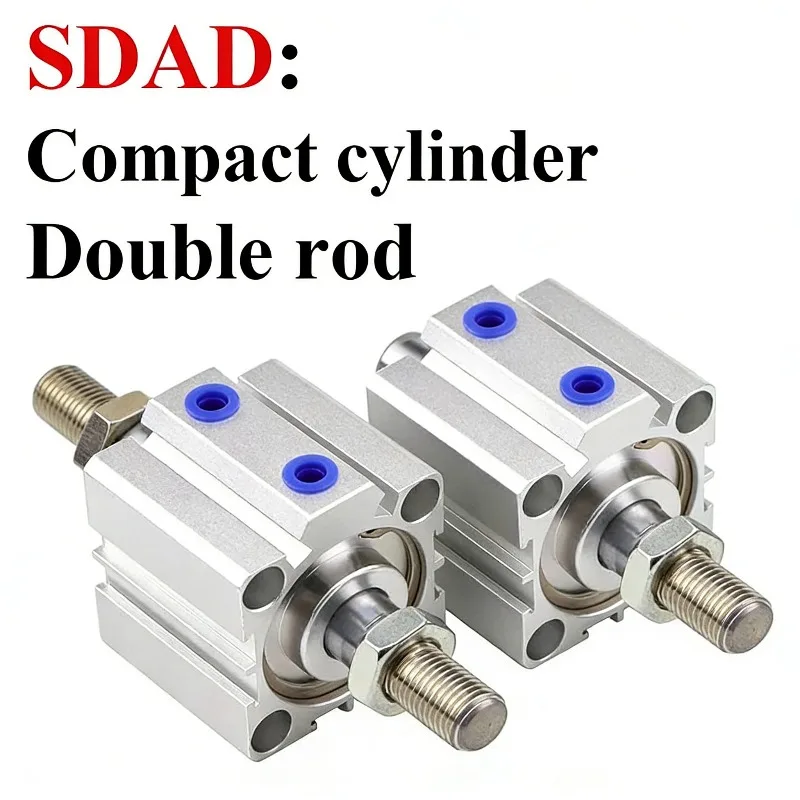 Qilike Thin Double-output Jig Cylinder JDD25X5X10X15X20X25X30X35X40X 45S