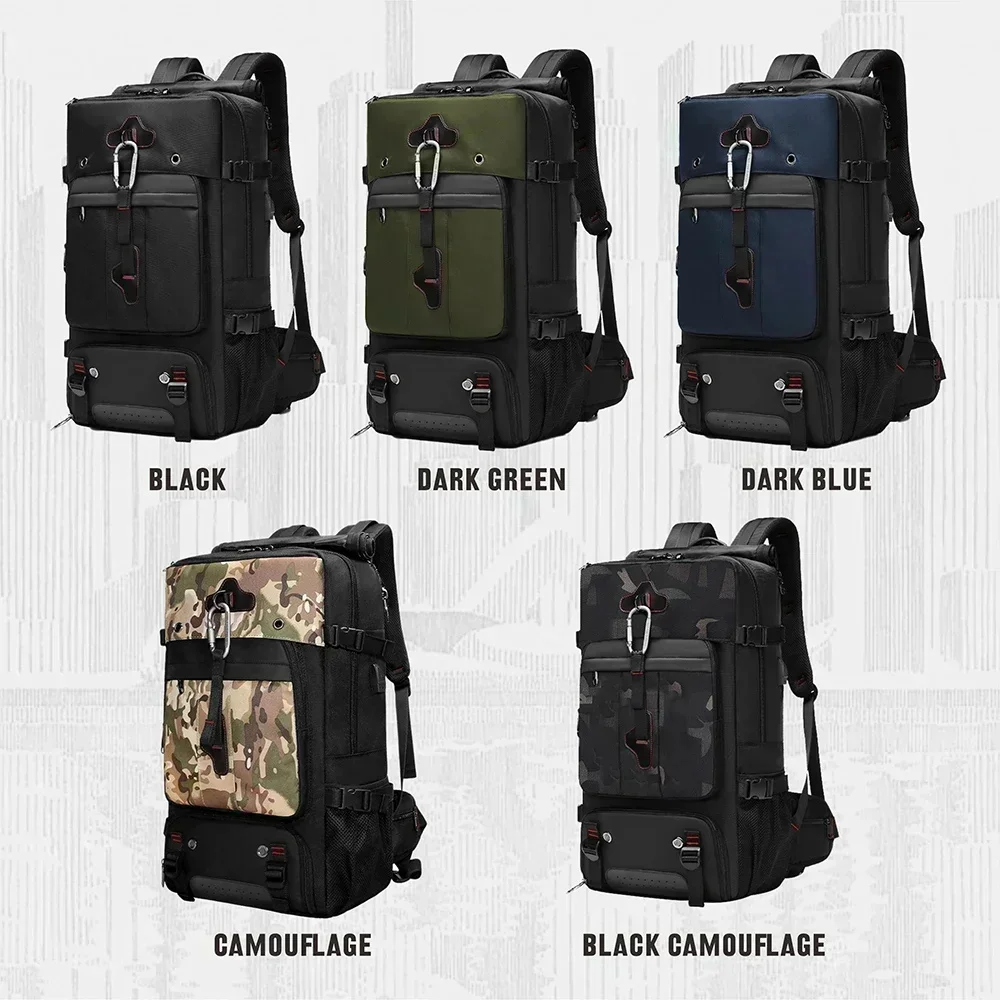 MILITARY New Travel Backpack Laptop Bag Multifunctional Waterproof Anti Theft Bag Outdoor Large Capacity Backpack Mochila