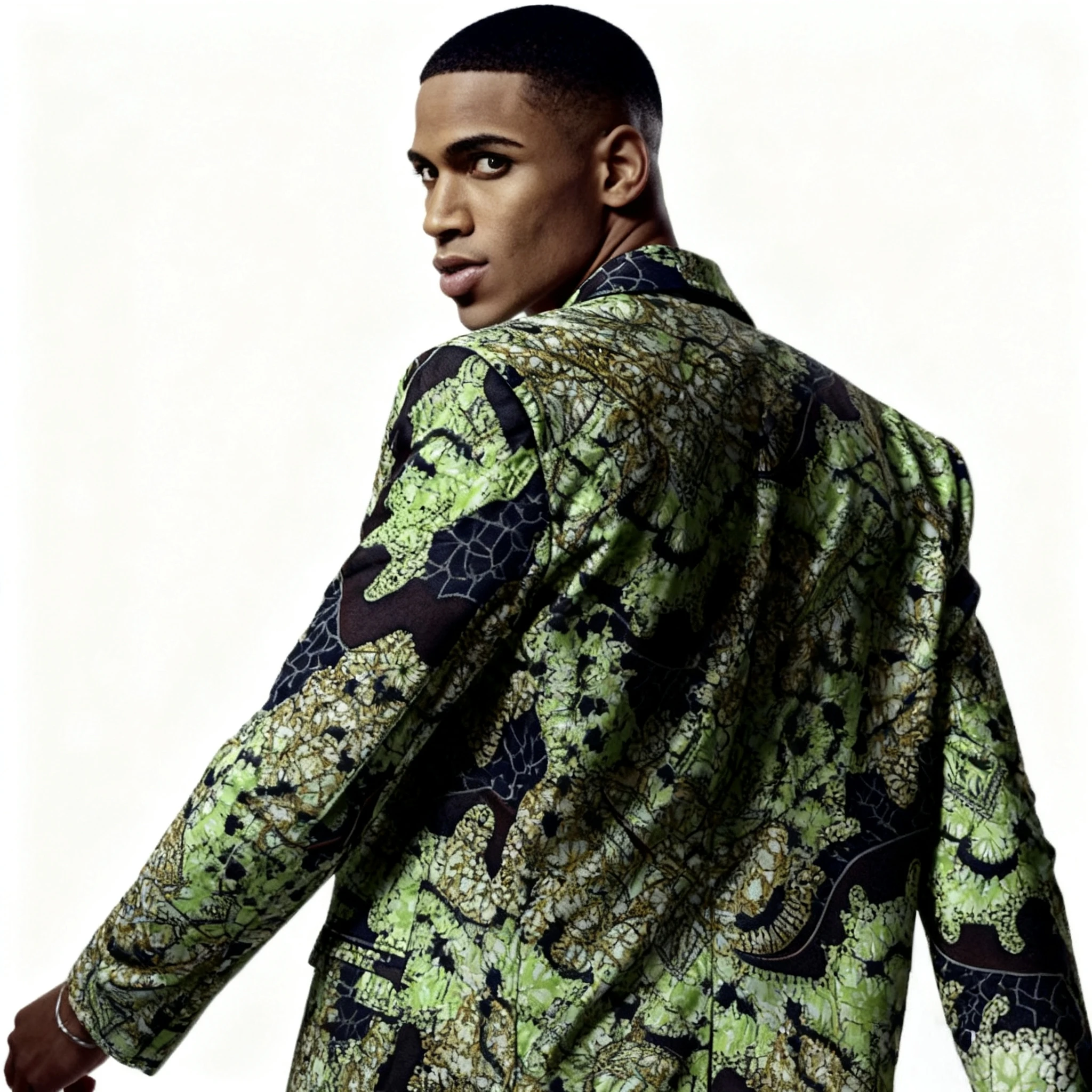 African Design Couture Men‘s Casual Suits 2-Piece Blazer & Pant Male Nigerian Print Personalized Patterns Wedding Costume