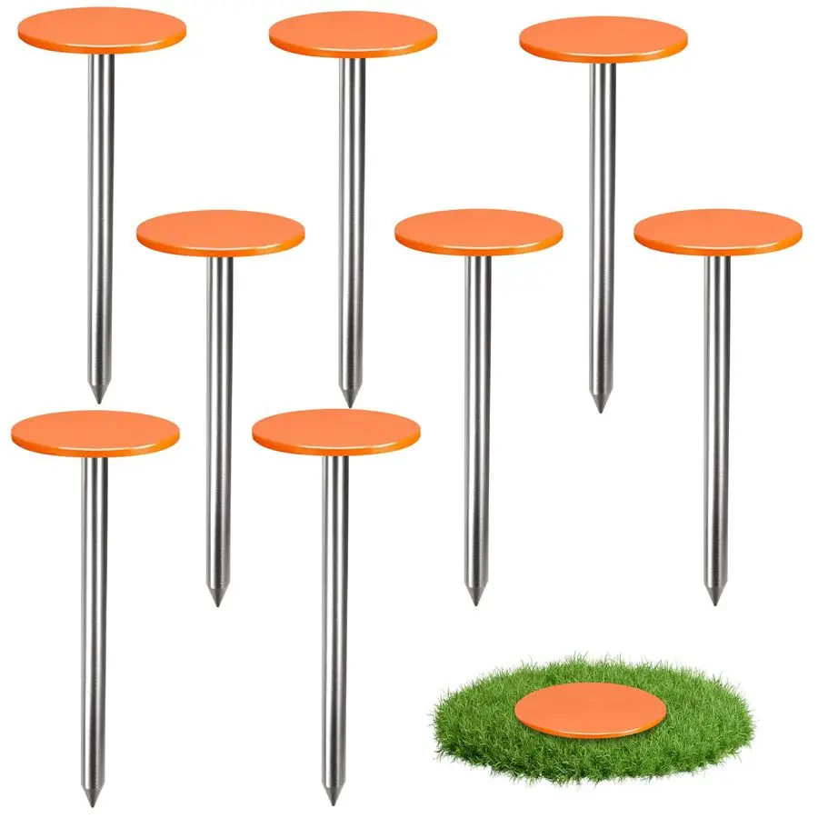 

Маркеры для разметки границ PCS, 6x2 дюйма, для геодезических работ, прочные геодезические колышки для разметки участков, для домашнего использования