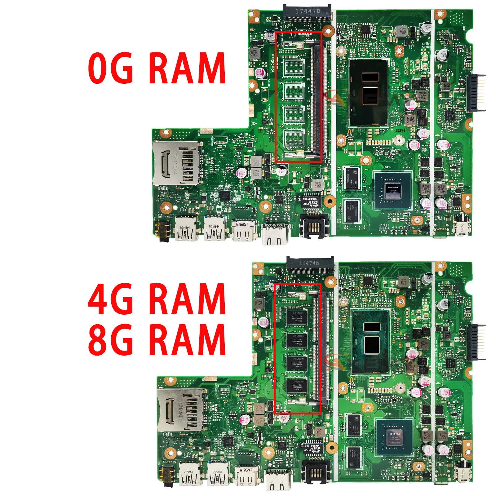 Imagem -02 - Placa-mãe para Laptop Asus X541uj X541uj X541uvk X541u F541u A541u Placa-mãe i3 i5 i7 Cpu Gt920m 4gb 8gb-ram