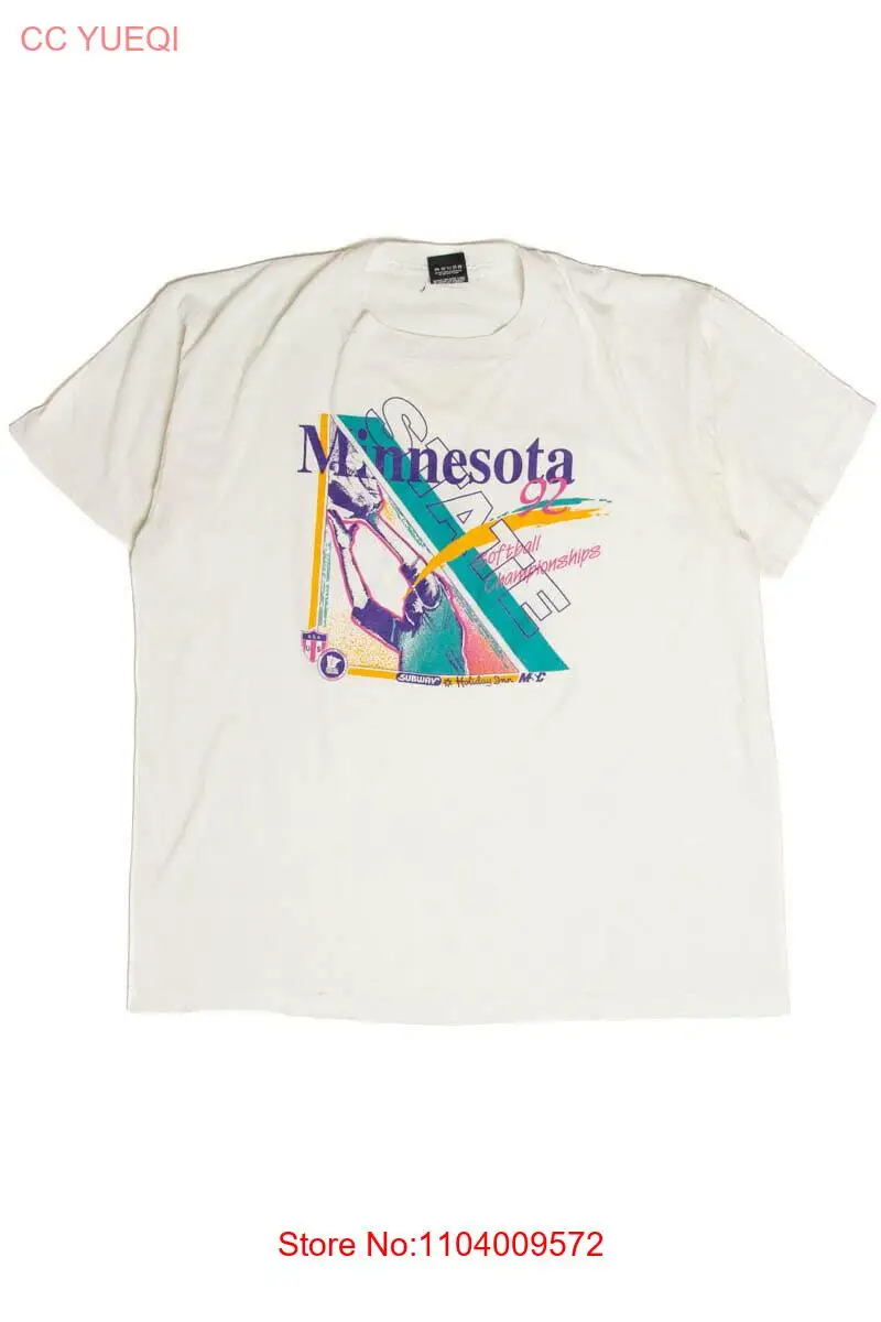 Vintage 1992 Minnesota State Softball Championships T-Shirt - XL White