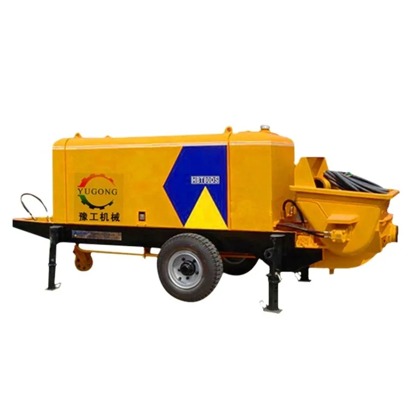 High Quality Trailer Concrete Pump Mixer Concrete Pump Machine for Sale