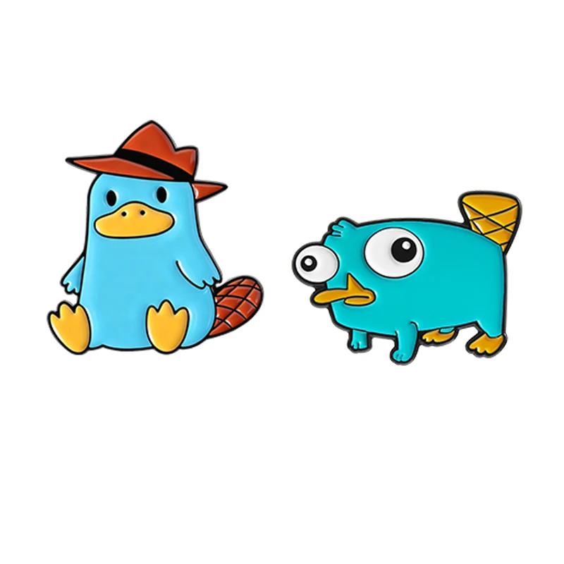 Брошь-perry-the-platypus-эмалированные-булавки-персонажи-мультфильмов-аниме-ковбойские-броши-platypus-шляпа-с-лацканами-значок-ювелирное-изделие-подарок-для-друзей