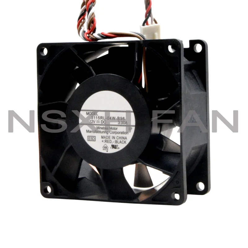 Ventilador de refrigeração 3115RL-04W-B96 8038, 12V, 3.00A, 8cm