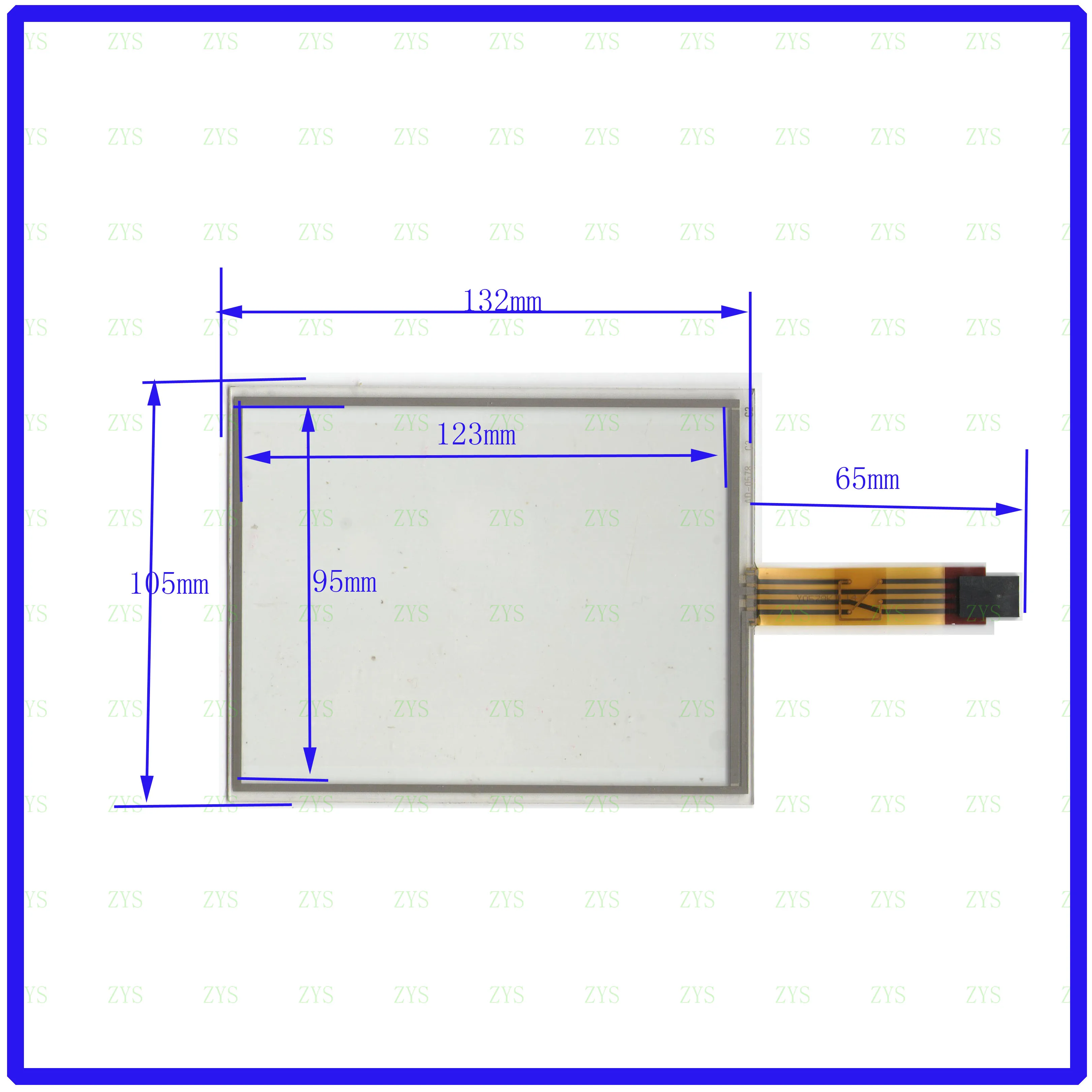 

ZhiYuSun AD-0578 5.7inch 4 line touch screen panel 132*105 Sensor glass this is compatible resistance screen AD0578