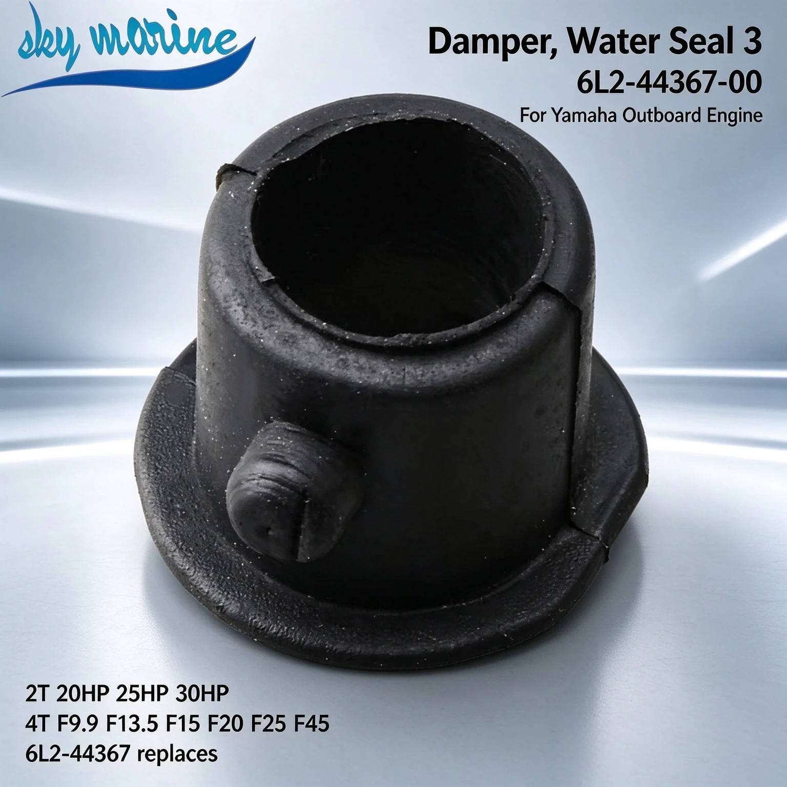 Boat Parts Water Seal Damper 6L2-44367-00 6L2-44367 For Yamaha Outboard 2T 20/25/30HP 4T F9.9 F13.5 F15 F20 F25 F45
