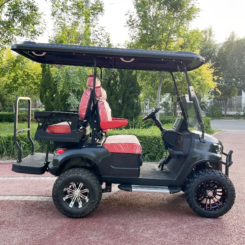

48v Lithium Battery Street Legal Electric Golf Carts 2 4 6 Seater 5kW Golf Kart ATV Golf Buggy Adult Touring Solar Golf Cart