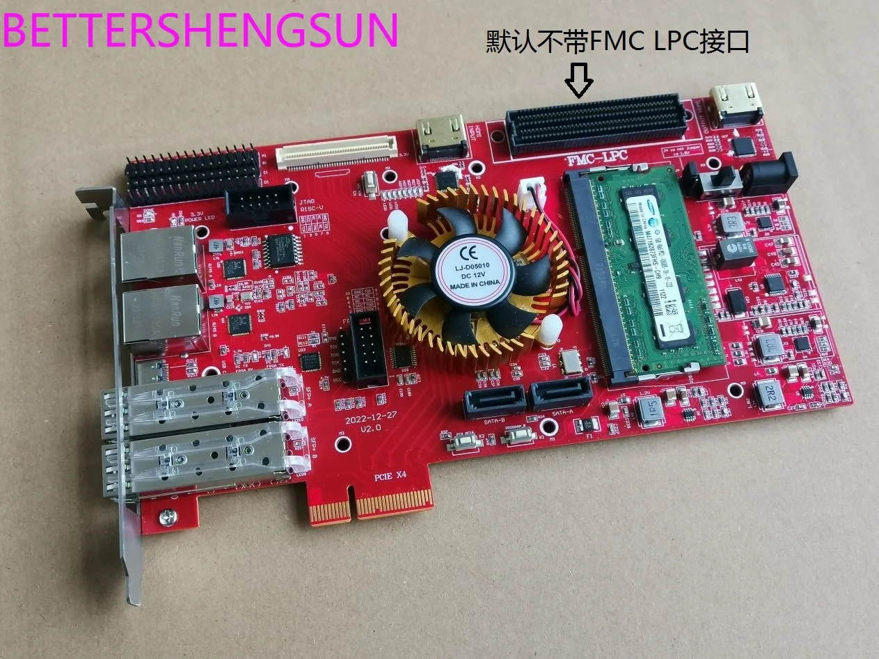 

Xilinx FPGA Development Board Kindex7 XC7K325T PCIe Development Board 10G Fiber FMC LPC