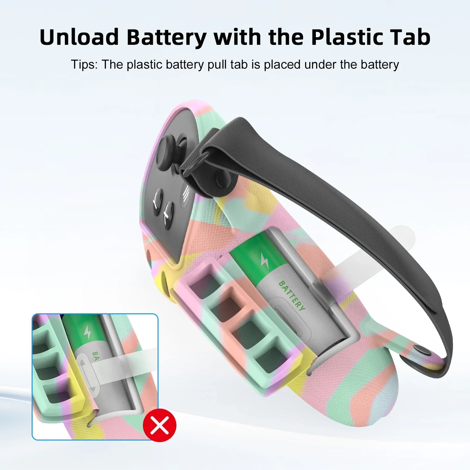 ชุดปลอกซิลิโคนสำหรับ ocula/meta Quest 3อุปกรณ์เสริมชุดหูฟัง VR ตัวควบคุมที่จับแผ่นปิดตาแผ่นปิดตา VR ของขวัญปาร์ตี้