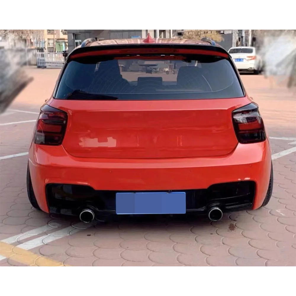 

ABS Material Rear Lip Spoiler for BMW 1 Series F20 M Sport 2012-2014 Rear Bumper Lip Diffuser With LED Car Accessories