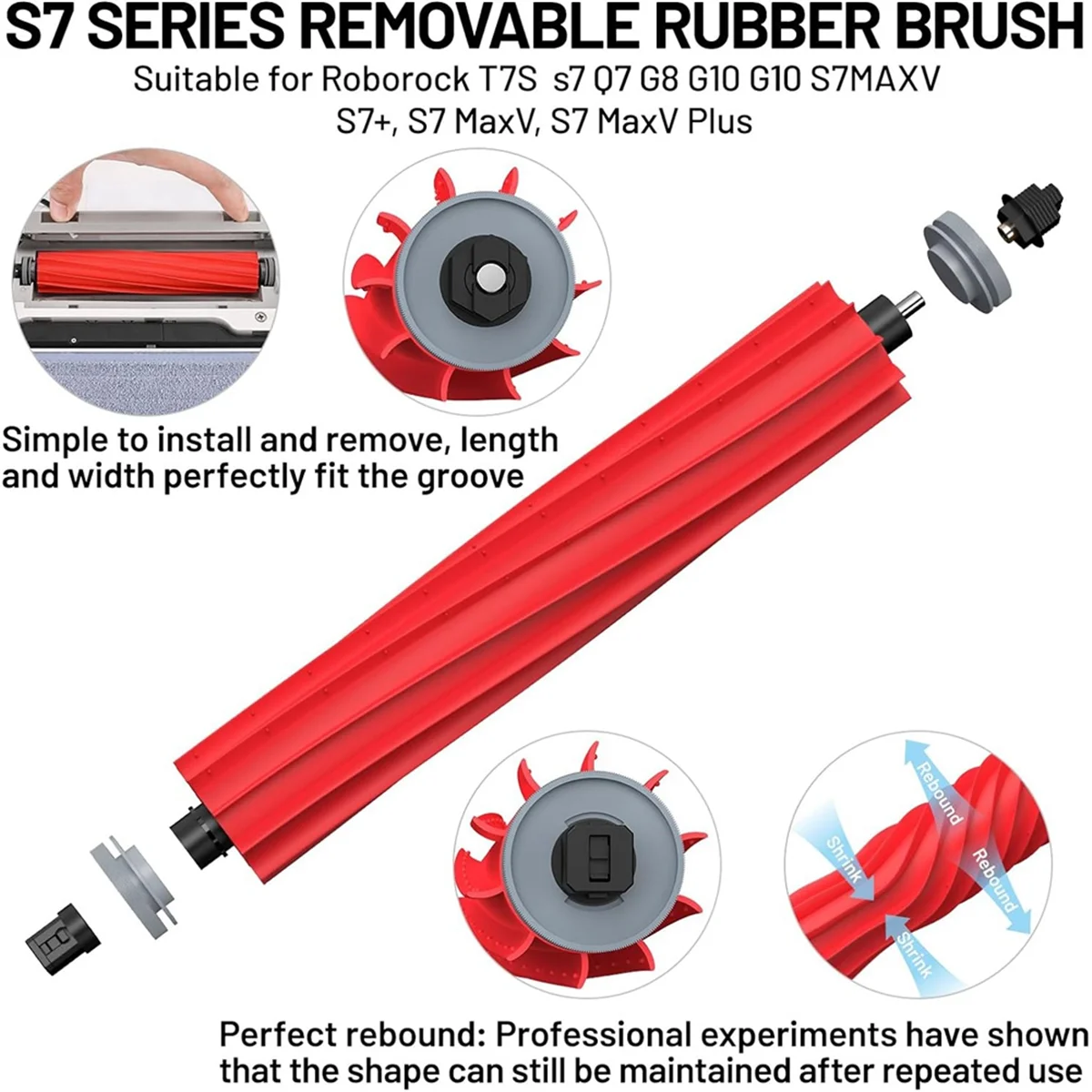 Replacement Parts Accessories for Roborock T7S S7 Q7 G8 G10 G10 S7MAXV S7+, S7 MaxV, S7 MaxV Plus, Replacement Parts