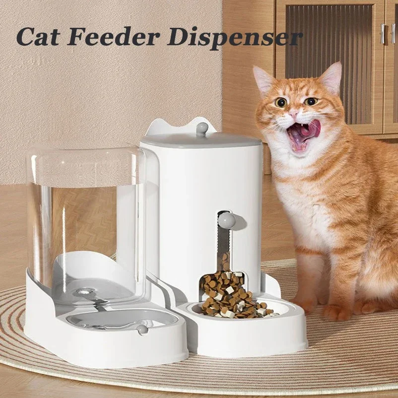 

Pet Automatic Cat Feeder Water Dispenser Large Capacity Dog Bowl Cat Bowl Water Feeding Food Dispenser Pet Supplies