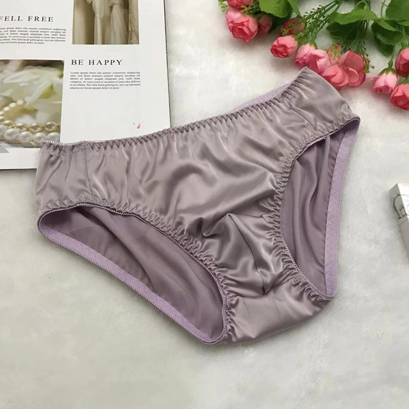 Mens Panties Sexy Satin Silky Underwear Sissy Gay For Man Solid Color High Quality Briefs Many Styles sexy men underwear