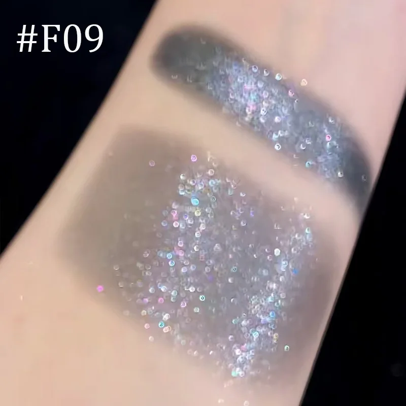 INSBAHA アイシャドウパウダー シマー メタリックグリッター マット シングルカラーアイシャドウ ダークゴシック ファインフラッシュ 長持ちアイメイク