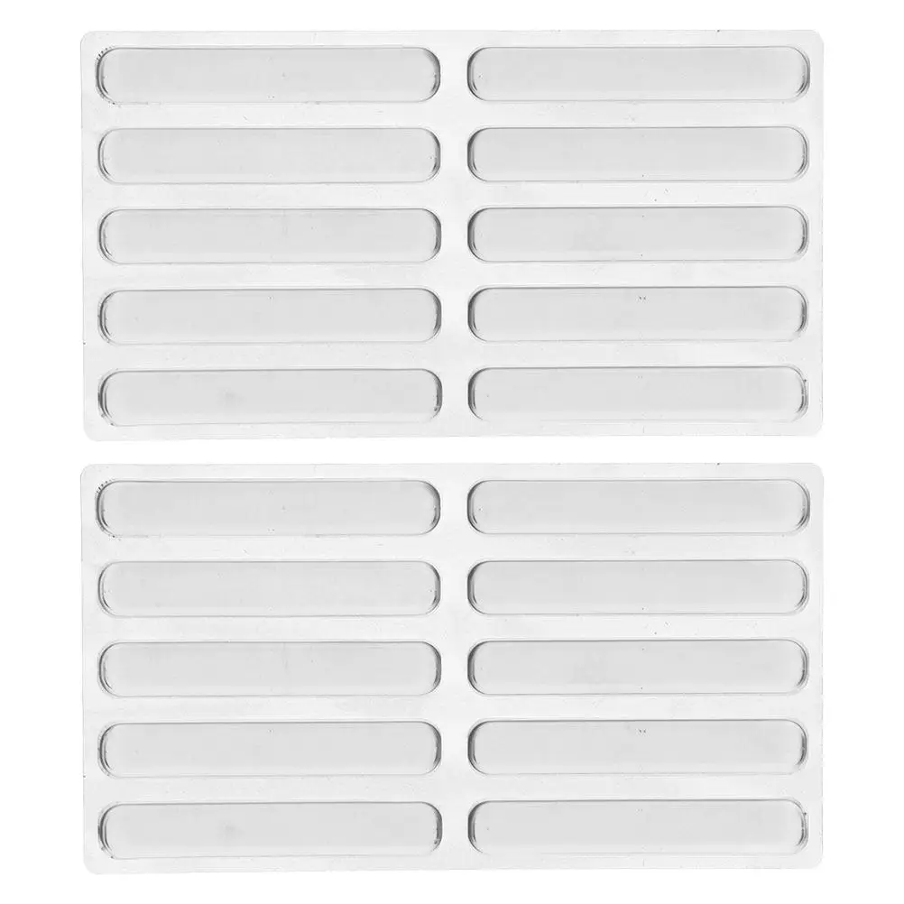 20Pcs Clear Adhesive Bumper Strips Silicone Cabinet Door Drawer Table Top Wall Protector Anti Collision Baby Proofing Quiet
