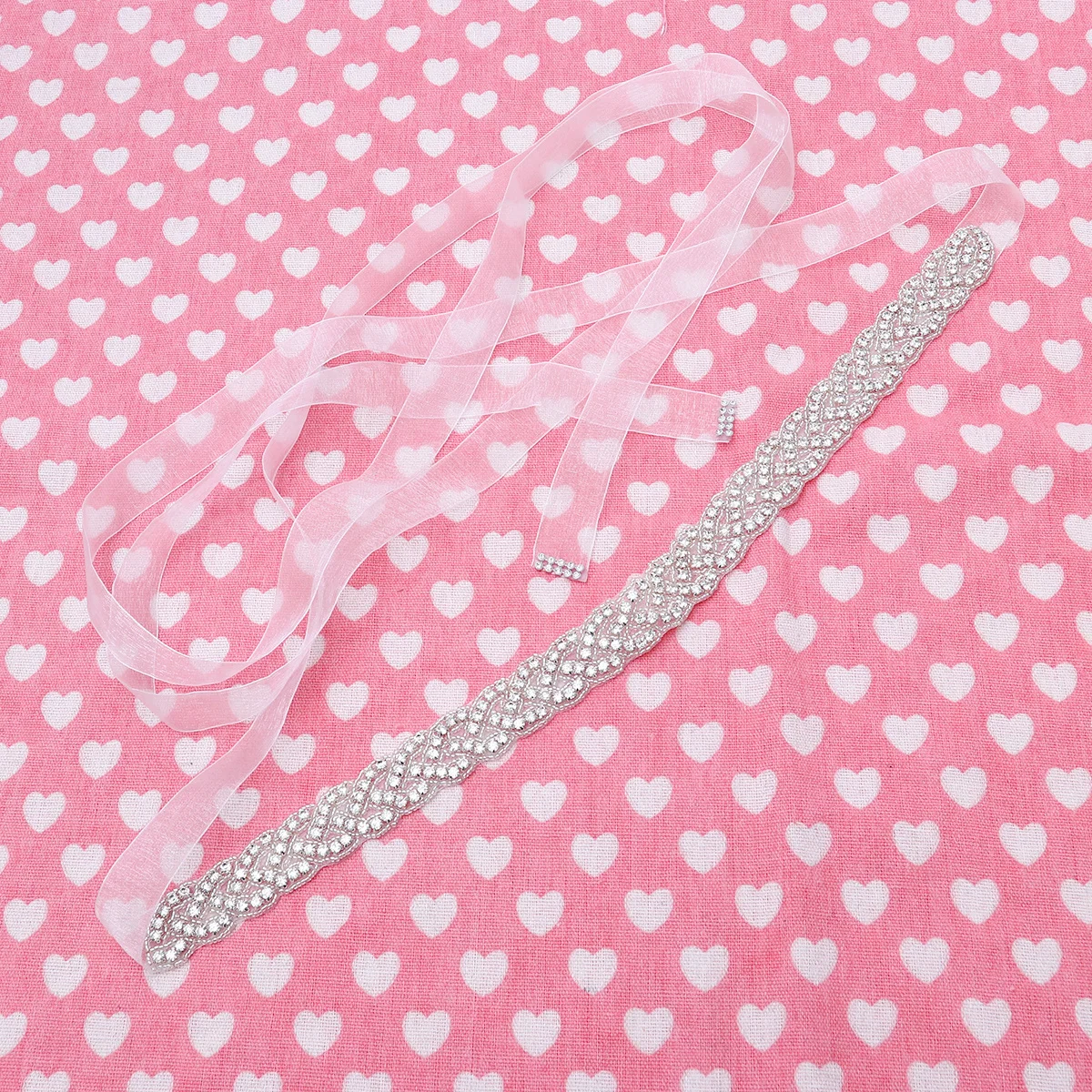 

White Pearl Rhinestone Bridal Wedding Dress Belt Elegant Ribbon Bride Wedding Dress Decor Woman Belt