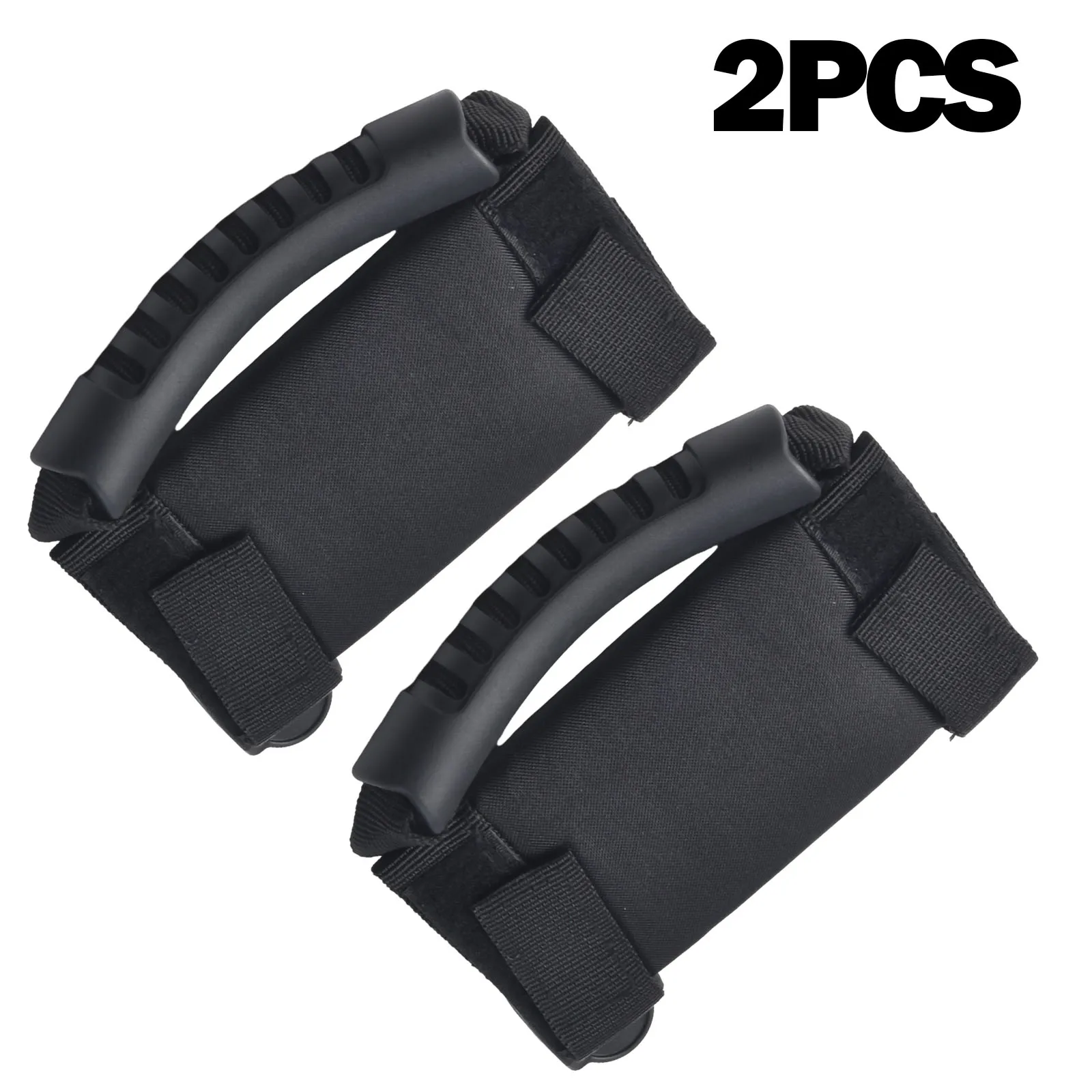Adjustable Pull Grip Handle for ATV UTV Roll Cage 2 Pcs Rail Grab Handle for Bars Up to 0.75 Inch for Polaris Gator