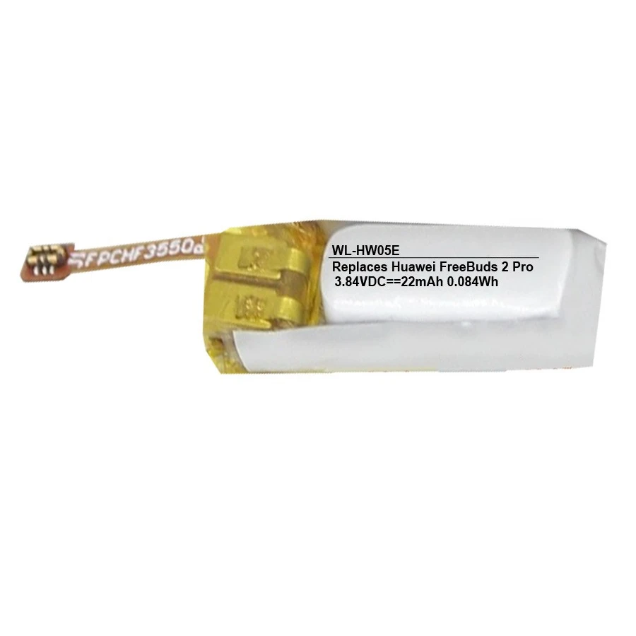 3.84V 22mAh WL-HW05E Battery for Huawei FreeBuds 2 Pro Honor FlyPods CM-H2S Headphone Batteries AEC380718 Accessories