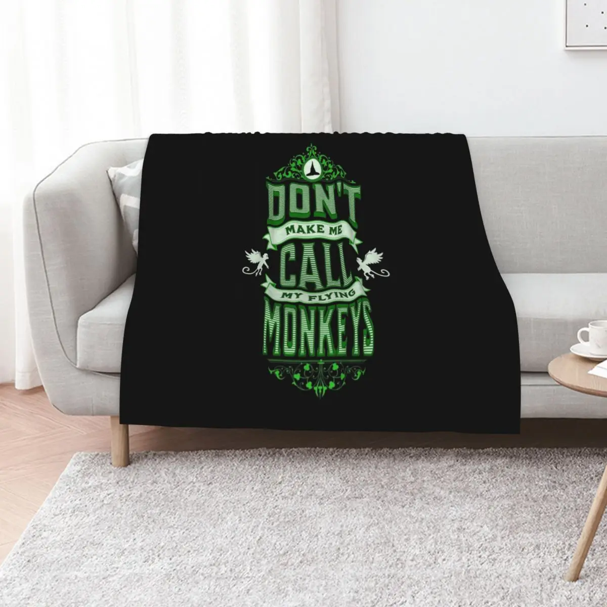 Don't Make Me Call My Flying Monkeys Throw Blanket Flannels Softest cosplay anime Fashion Sofas Summer Beddings Blankets