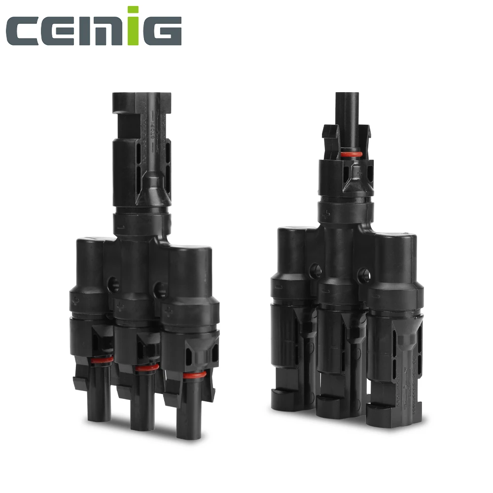 Cemig Solar Panel Branch Connector For Parallel Connection 3 4 5 to 1  IP67 Waterproof PV Connector