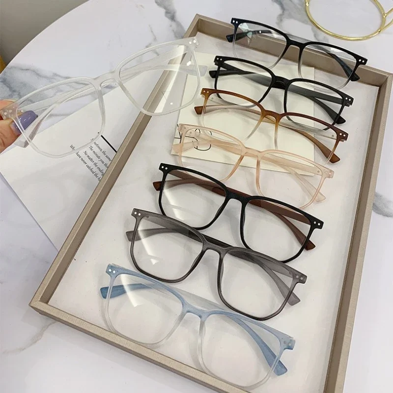 2024 Fashion Finished Myopia Glasses Men Women Luxury Anti-blue Short-sighted Eyewear Optical Prescription Diopter Eyeglasses