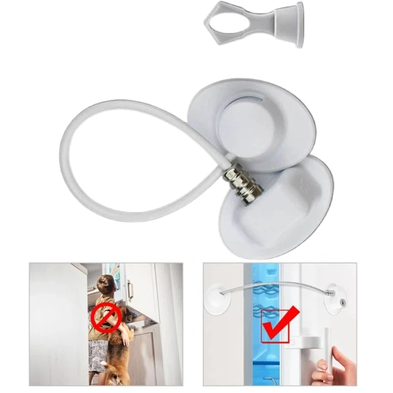 LXAF Magnetic Fridge Lock with for Key Door Cabinet Limiters Child Safety Cabinet Loc