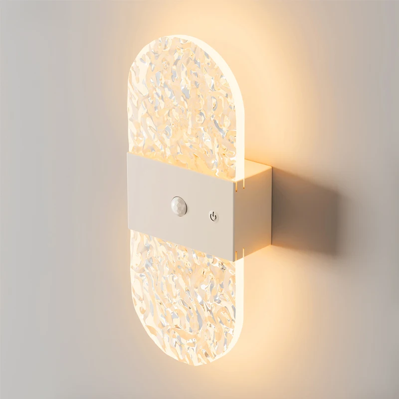 

Simple charging cable-free magnetic wall lamp Modern simple led human body induction bedside wall lamp