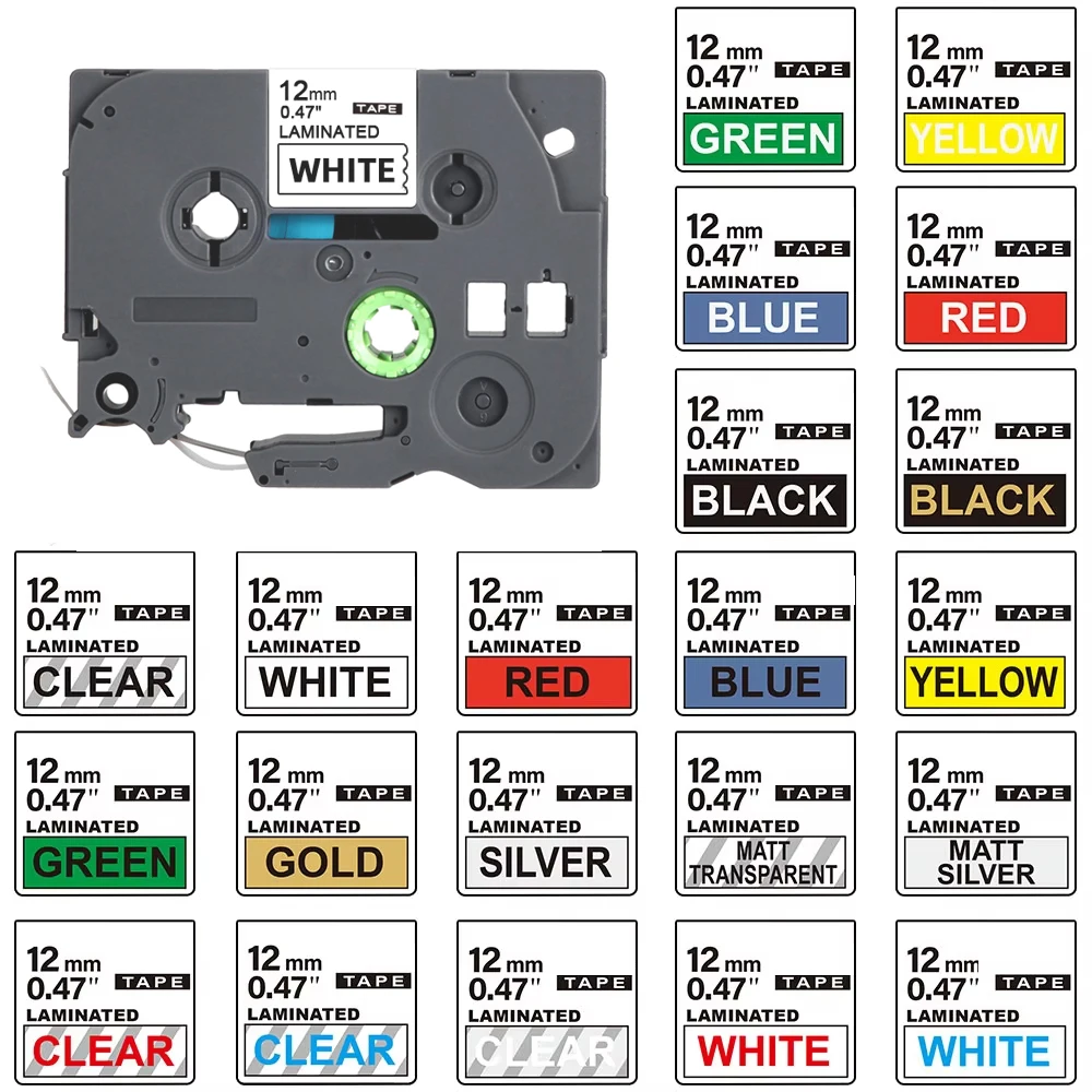 High-Quality Compatible TZe Label Tape for Brother P touch for Home and Office Use, Durable and Waterproof Easy Installation