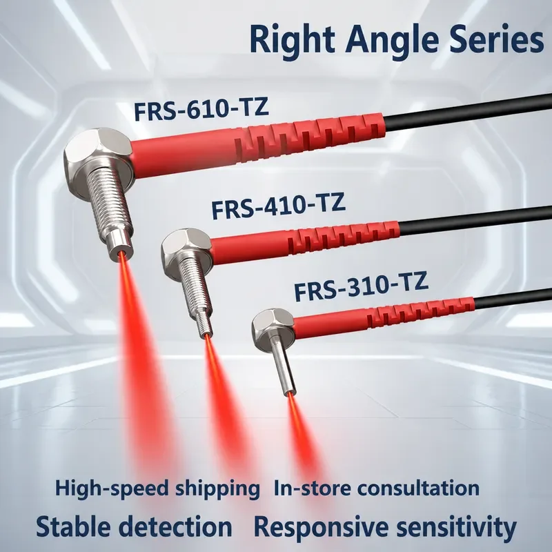 M3 M4 M6 Fiber Optic Sensor Right Angle Elbow Inductive Diffuse Reflection Infrared Probe Amplifier