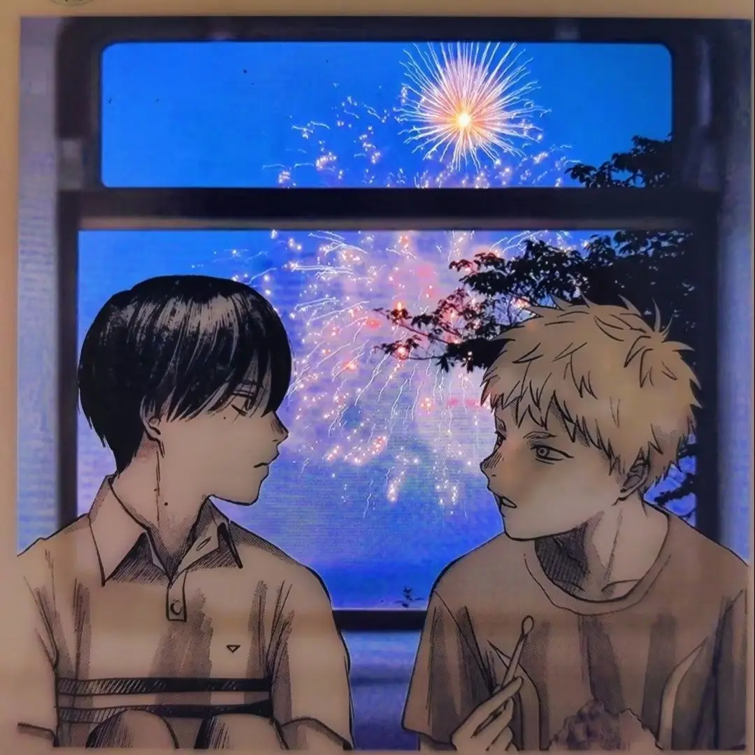 Anime Transparent Photocard Clear Card Two Boys Side Profile Sunset Photo Spot Keepsake Collectible New Arrival